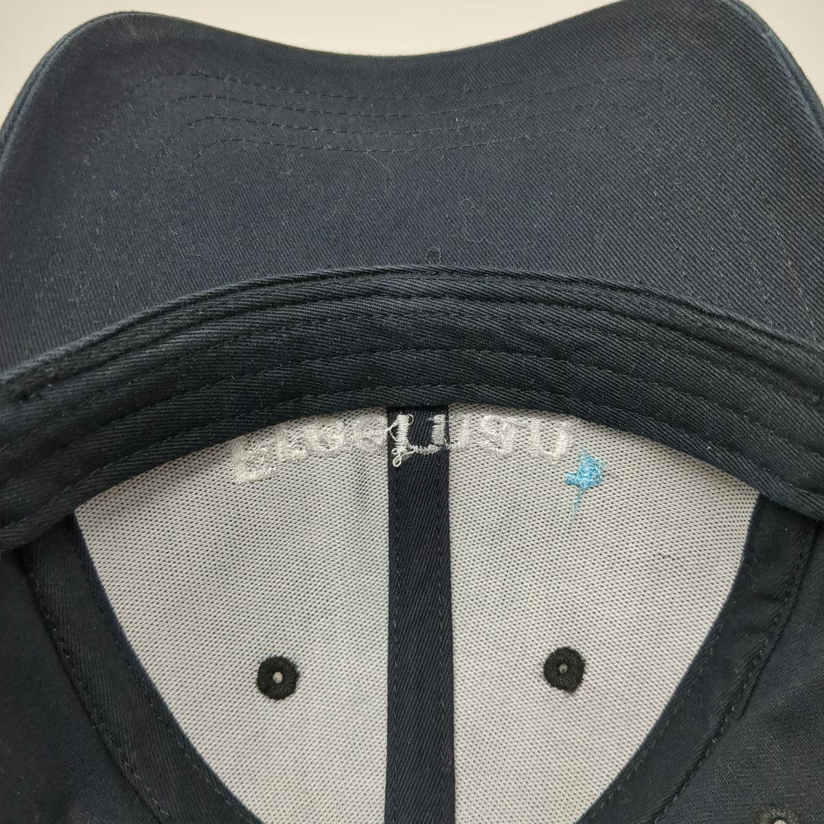 Lands' End Baseball Cap Black One Size Strapback Freeman Logo Cotton Hat