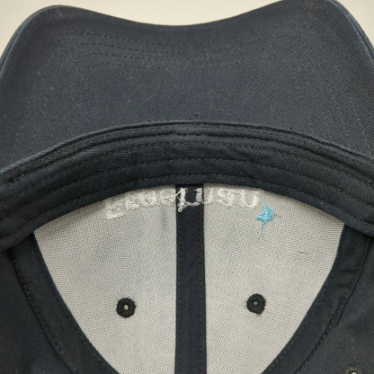 Lands' End Baseball Cap Black One Size Strapback Freeman Logo Cotton Hat