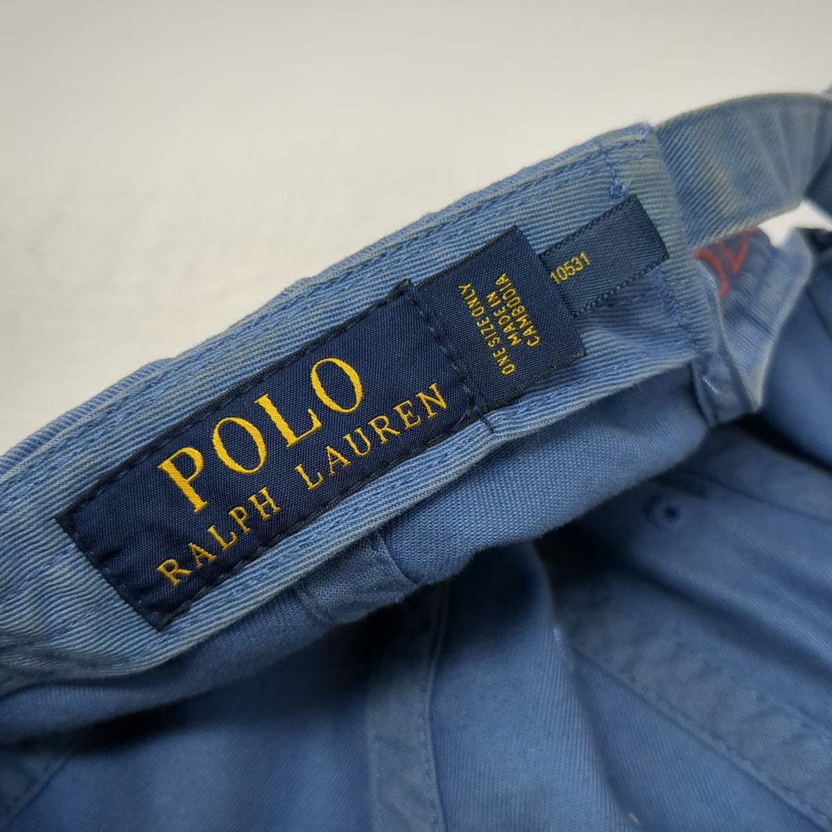 Polo Ralph Lauren Baseball Cap Blue One Size Orange Embroidered Polo Hat