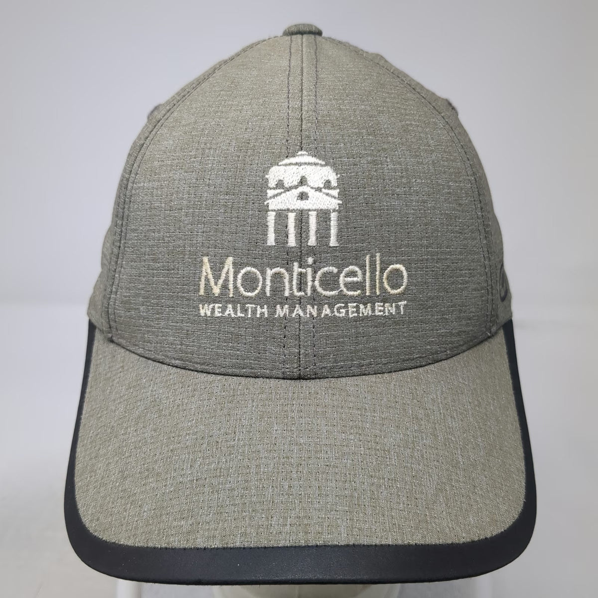 OGIO Baseball Cap Gray One Size Monticello Wealth Management Strapback Hat