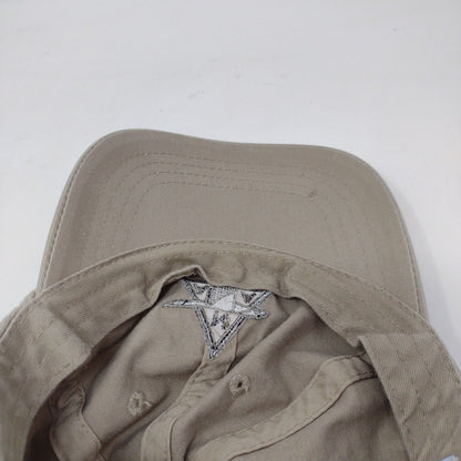 Ana Strapback Hat Tan One Size Adjustable Embroidered 6 Panel Port & Company