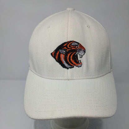 Tiger MH Football Fitted Hat Cream M/L Solid Embroidered Richardson