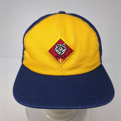Wolf Snapback Hat Multicolor OS Adjustable Embroidered Vented Holes 6 Panel