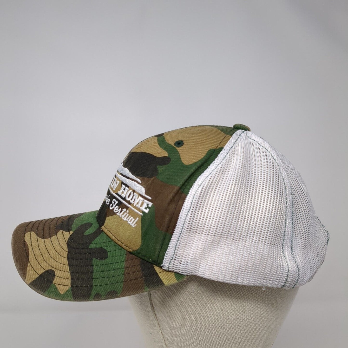 Mountain Home Country Music Festival Snapback Trucker Hat Camo OSFA