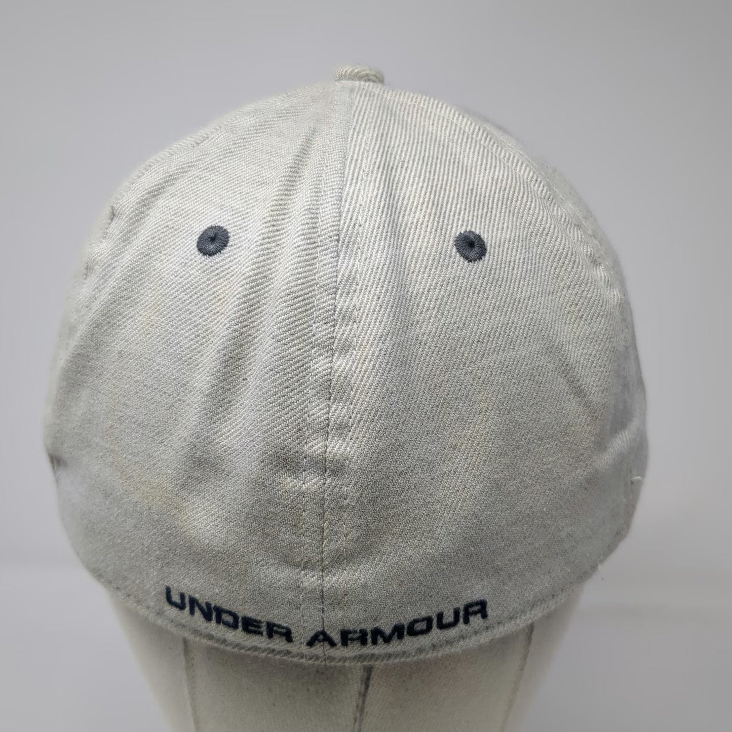Under Armour Baseball Cap Gray XL Embroidered Logo Stretch Fit Six Panel Hat