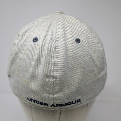 Under Armour Baseball Cap Gray XL Embroidered Logo Stretch Fit Six Panel Hat
