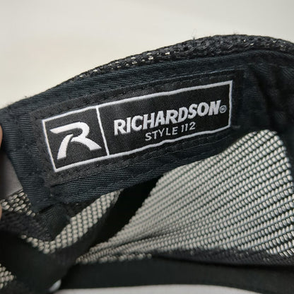 Richardson Trucker Hat Gray One Size Mesh Snapback Grace Center Logo Hat