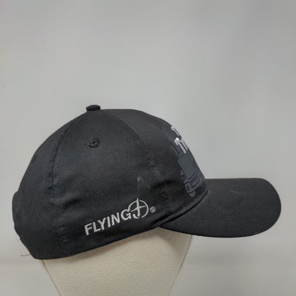 The Trucking Life Flying Pilot Strapback Hat Black OSFA Embroidered 6 Panel