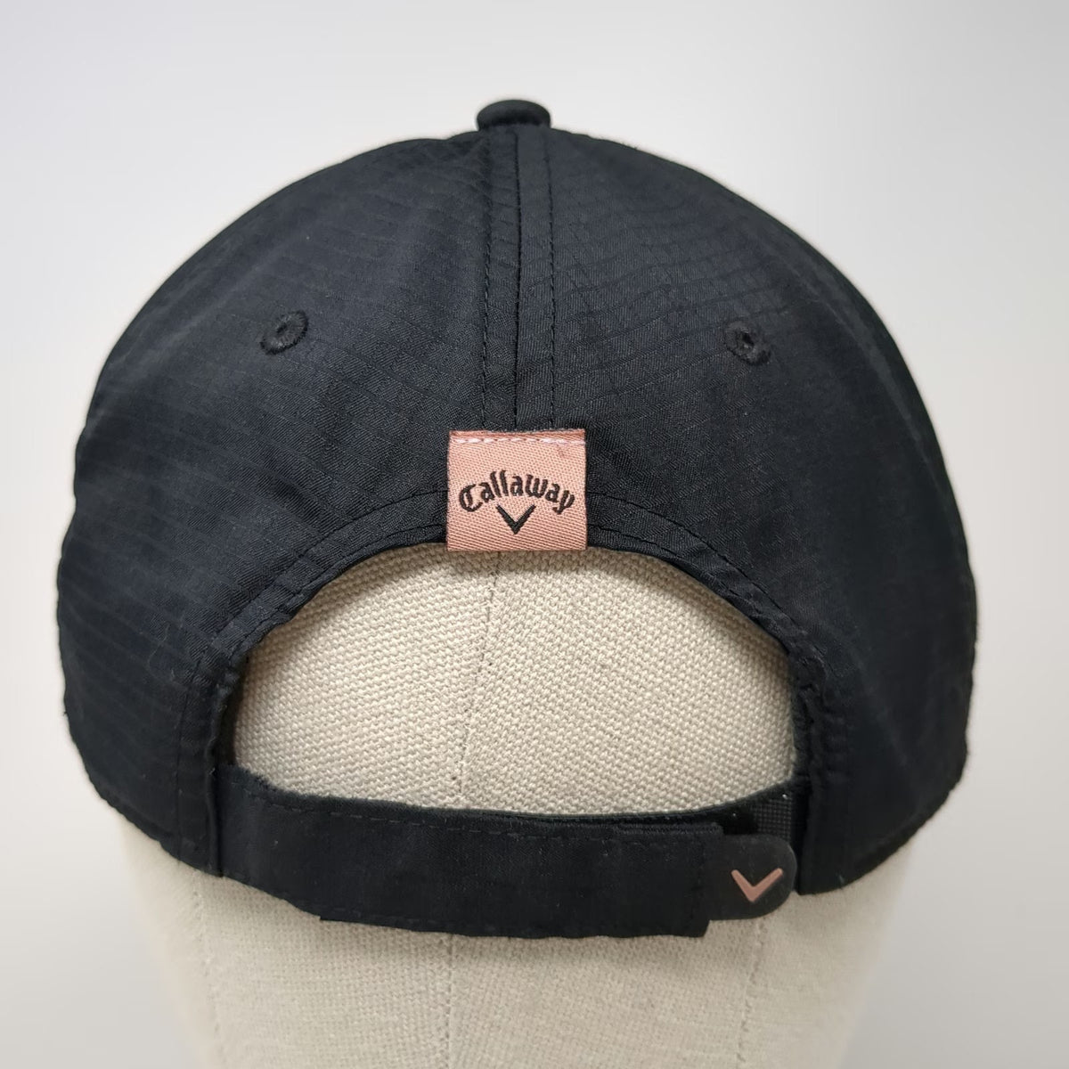 Callaway Baseball Cap Black One Size Topgolf Logo Metallic Shield Hat