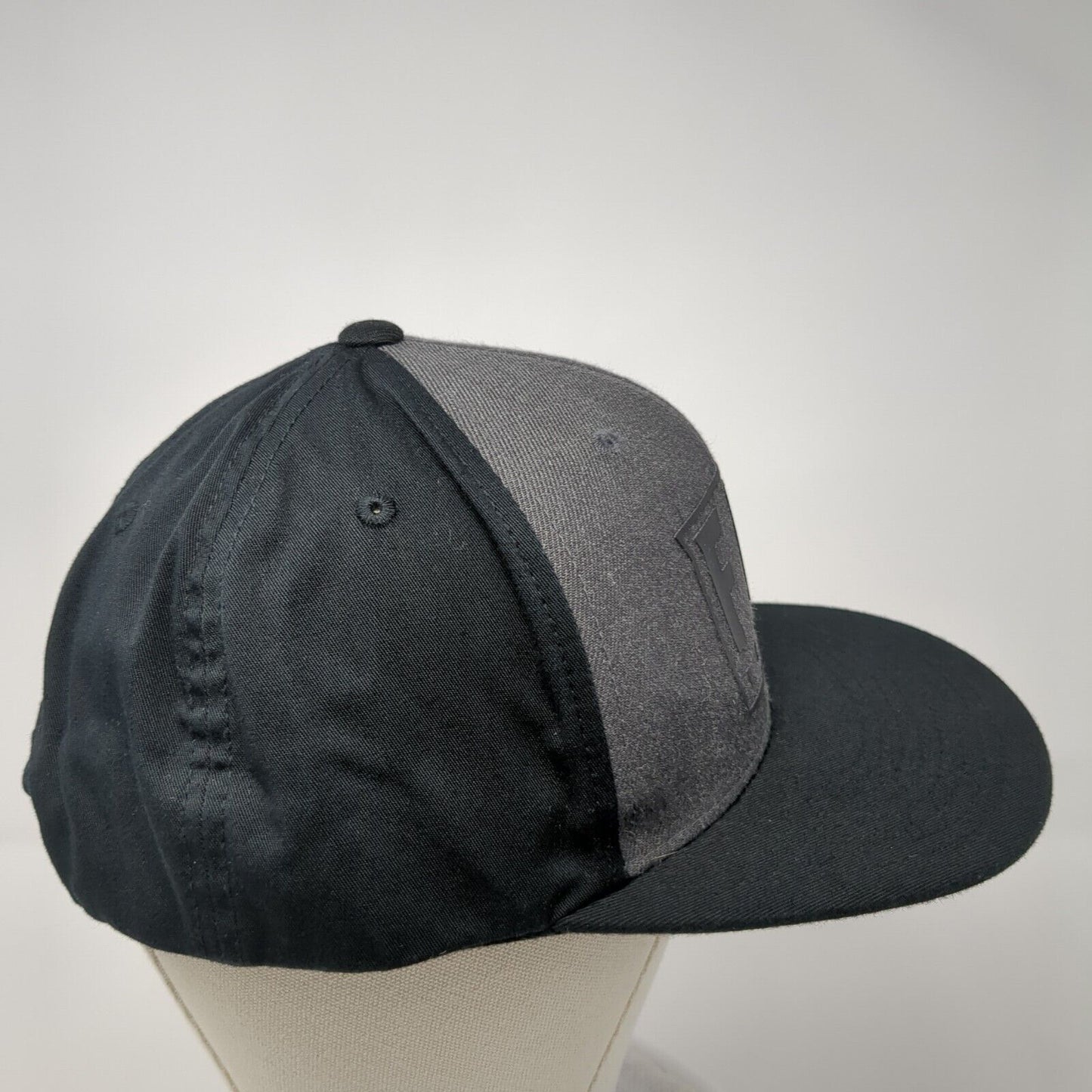 Fly Racing Snapback Hat Black One Size Adjustable Vented Holes 6 Panel