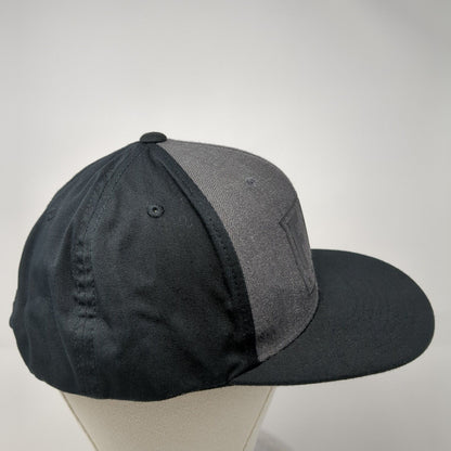 Fly Racing Snapback Hat Black One Size Adjustable Vented Holes 6 Panel