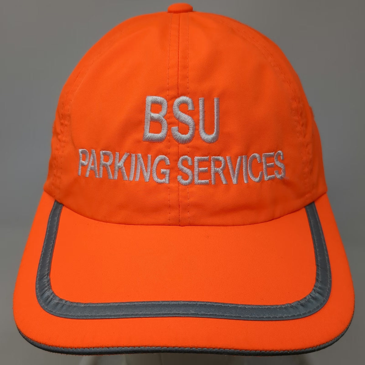 Port Authority Baseball Cap Orange One Size Reflective BSU Parking Services Hat