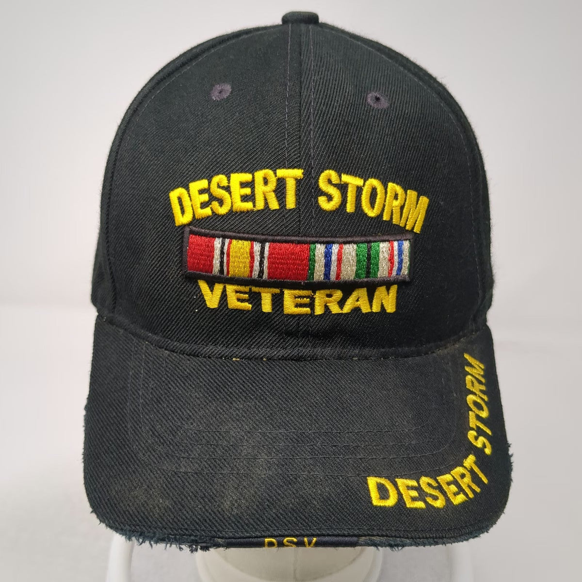 Rapid Dominance Baseball Cap Black One Size Desert Storm Veteran Ribbon Hat