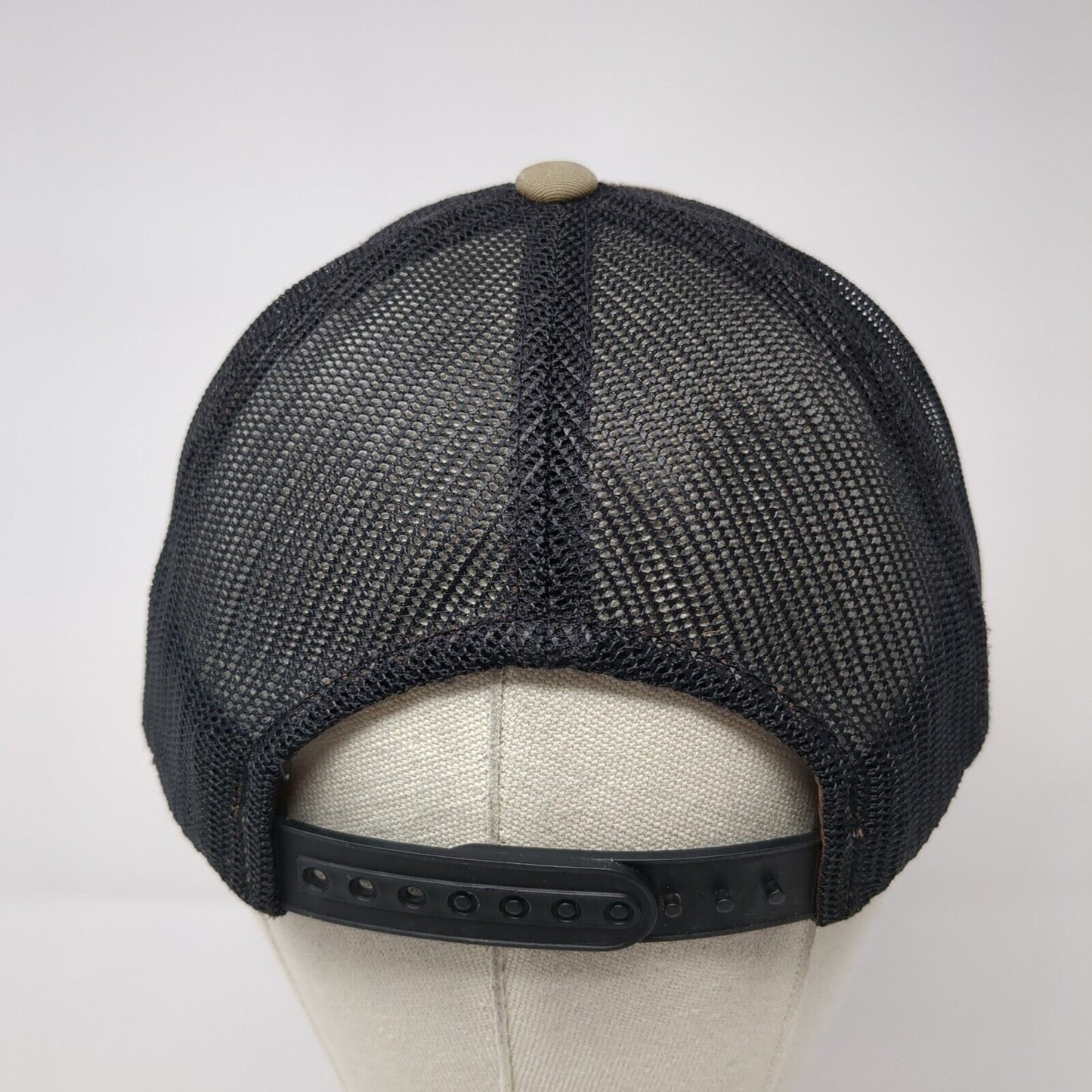 Richardson Snapback Trucker Hat Tan One Size Adjustable Mesh Back Blank