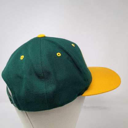 Green Bay Packers NFL ANI Snapback Hat Green One Size Flat Brim Yellow Logo Mix