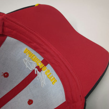 National Sportswear Baseball Cap Black Red Yellow One Size Racing Flame Hat