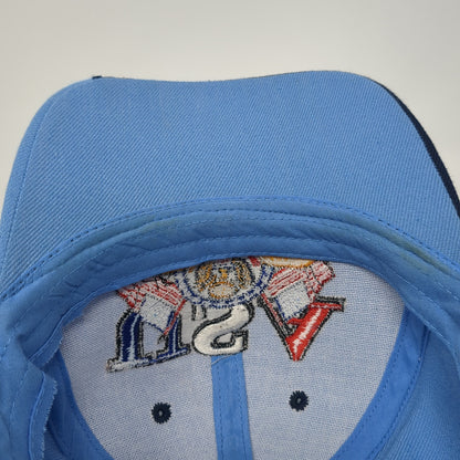 USA Strapback Hat Blue One Size Adjustable Embroidered 6 Panel Outdoor
