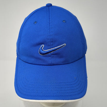 Nike Strapback Golf Hat Blue One Size Adjustable Embroidered 6 Panel Polyester