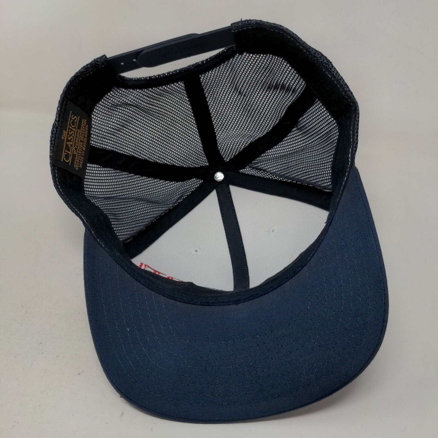 Yupoong Men's Snapback Mesh Back Hat Blue RTI Riverside Transport Embroidered