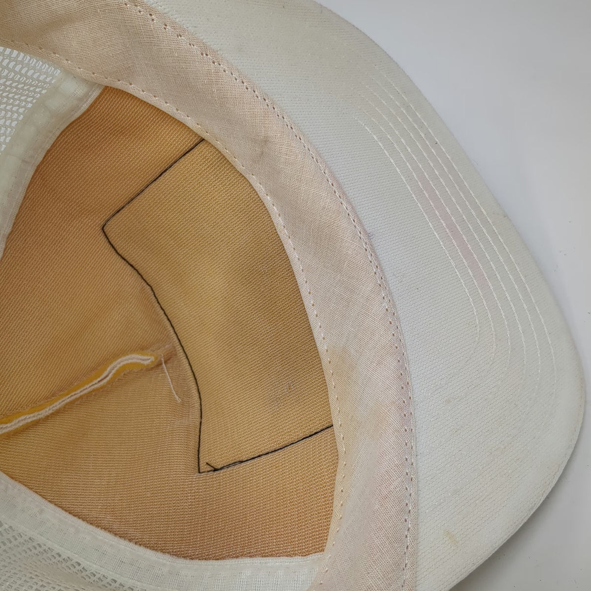 Crown Trucker Hat White OS Exxon LaBarge Project Oil Gas Wellfield Snapback