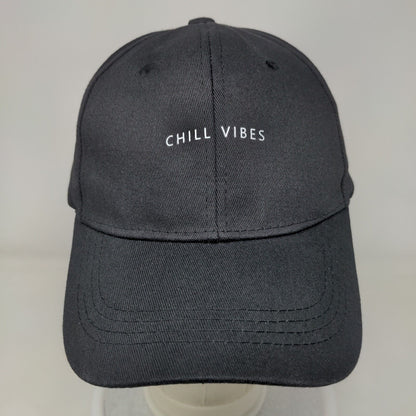 Chill Vibes Slideback Hat Black Size GP-M Adjustable Vented Holes 6 Panel