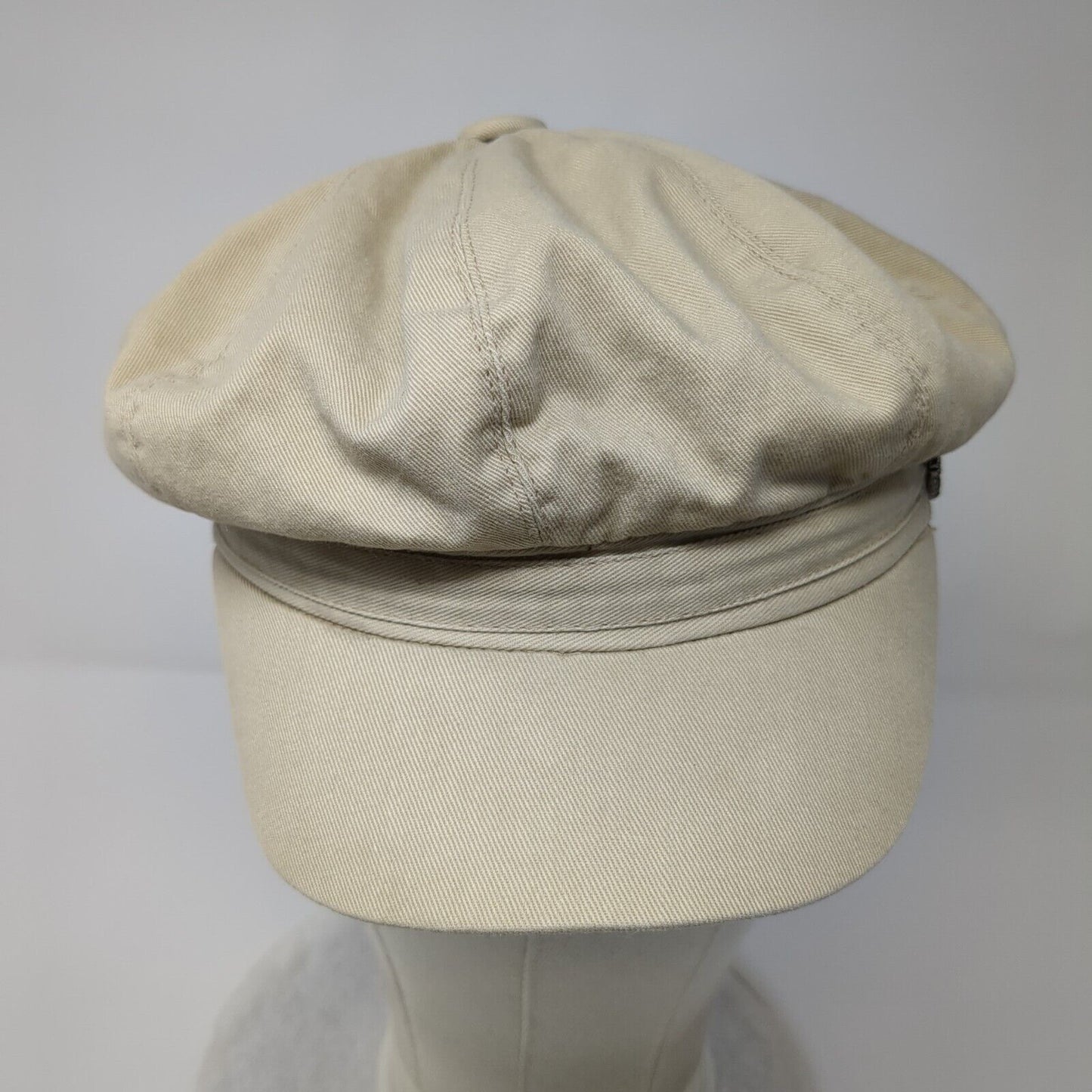 Unbranded Fitted Newsboy Pressboy Cap Tan OSFA Solid Heart Decor