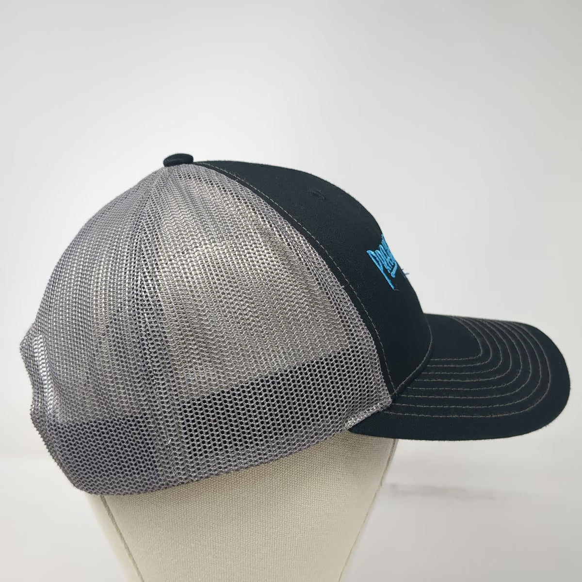 Richardson Trucker Hat Black One Size Prairie Flower Casino Mesh Snapback Logo