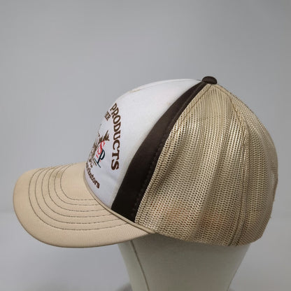 AmaPro Trucker Hat Beige One Size Scholzen Products Wholesale Elk Snapback Mesh