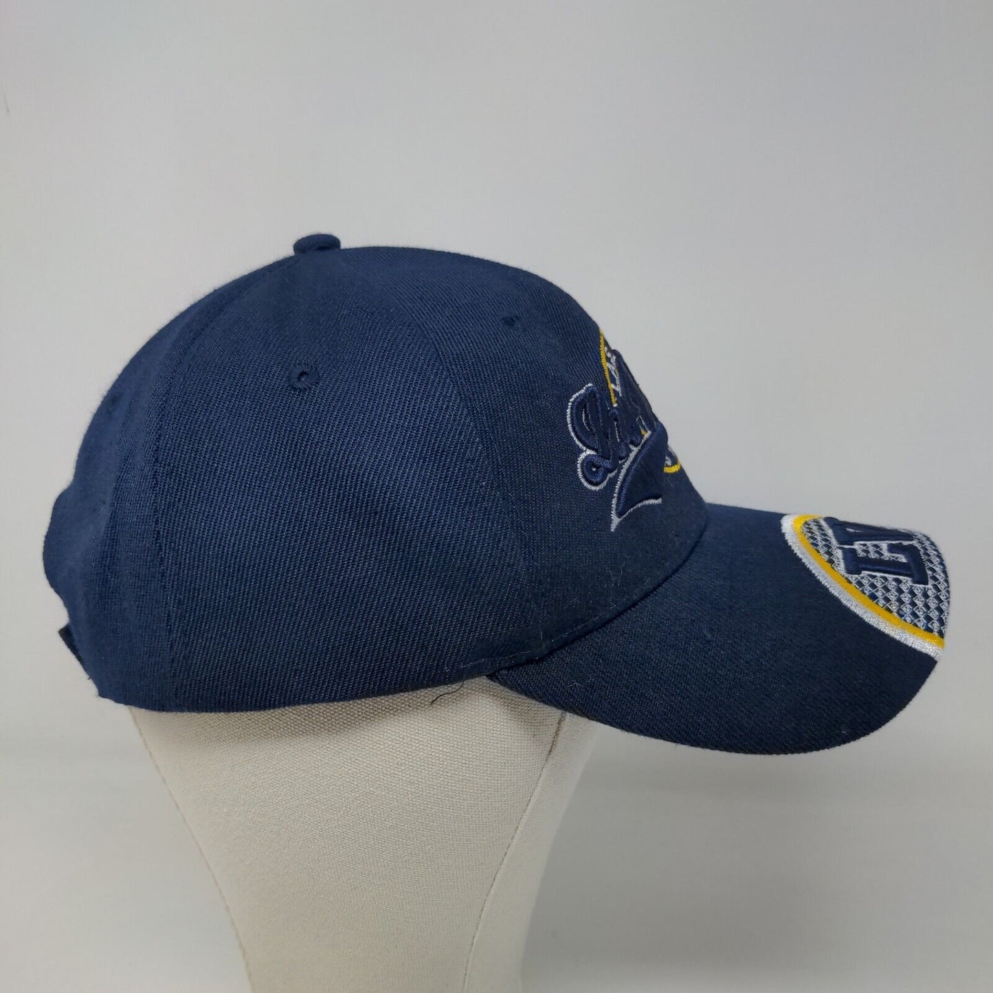 Unbranded Men's Las Vegas Strapback Hat Blue Embroidered Big Logo