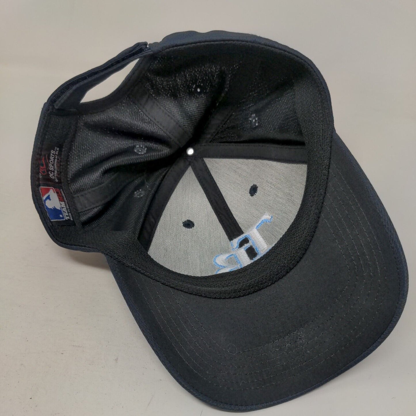 Tampa Bay Rays Strapback Hat Blue OSFM Embroidered Logo MLB OC Sports