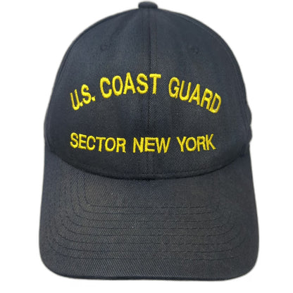 Flexfit Baseball Cap Blue One Size US Coast Guard Sector New York Hat Elastic
