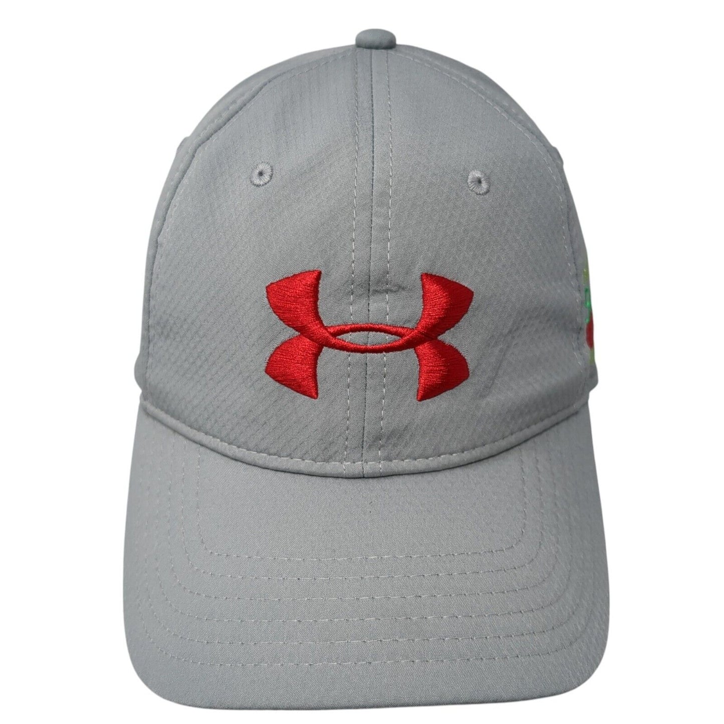 Under Armour Strapback Hat Gray One Size Embroidered Swing for the Green