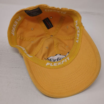 Flexfit Baseball Cap Yellow One Size Fitted Gorsuch Outfitters Vail Fish Hat