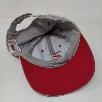 Captivating Headgear Men's Strapback Hat Gray OSFA Louisville Cardinals Logo