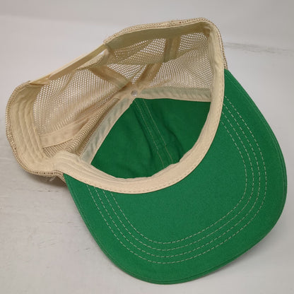 Guinness Trucker Hat Green One Size Mesh Snapback Harp Logo Embroidered Beer
