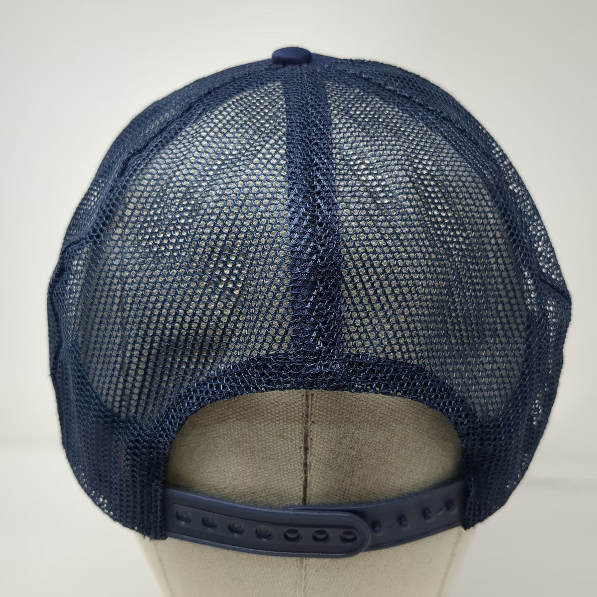 Blue Trucker Hat One Size Snapback Retired No Clock No Phone Mesh Rope Cap