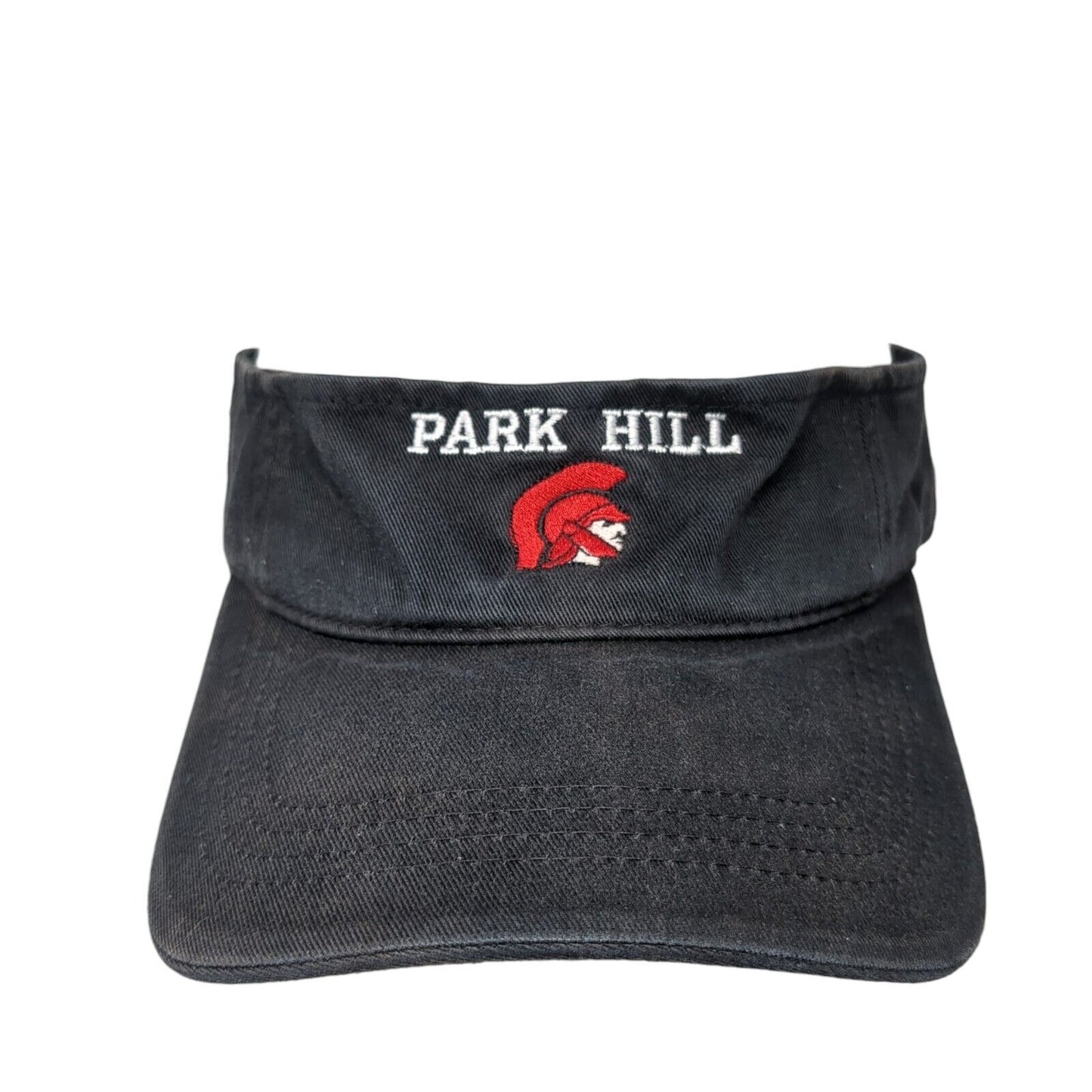 Park Hill Strapback Sun Visor Hat Black OS Adjustable Embroidered Sportsman