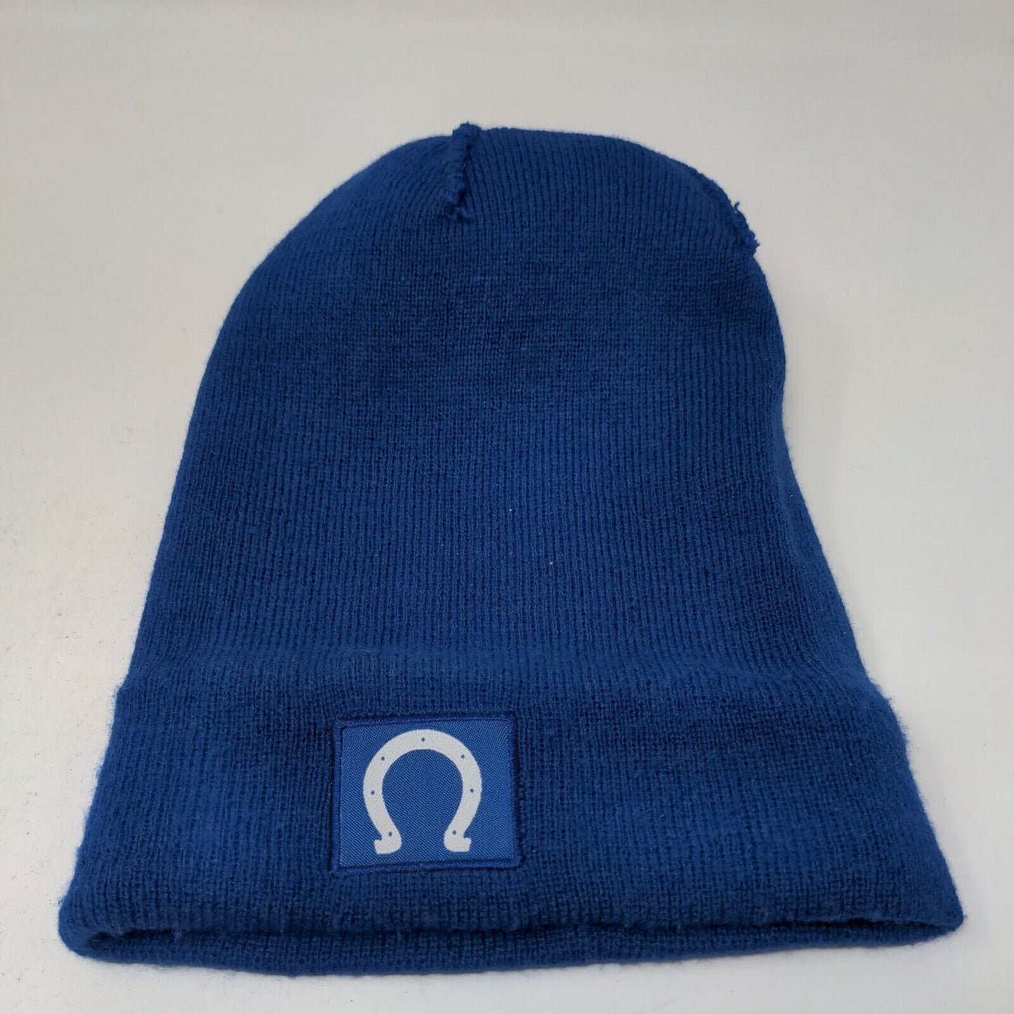 BDa Men's Knit Beanie Hat Cap NFL Indianapolis Colts Logo Blue White