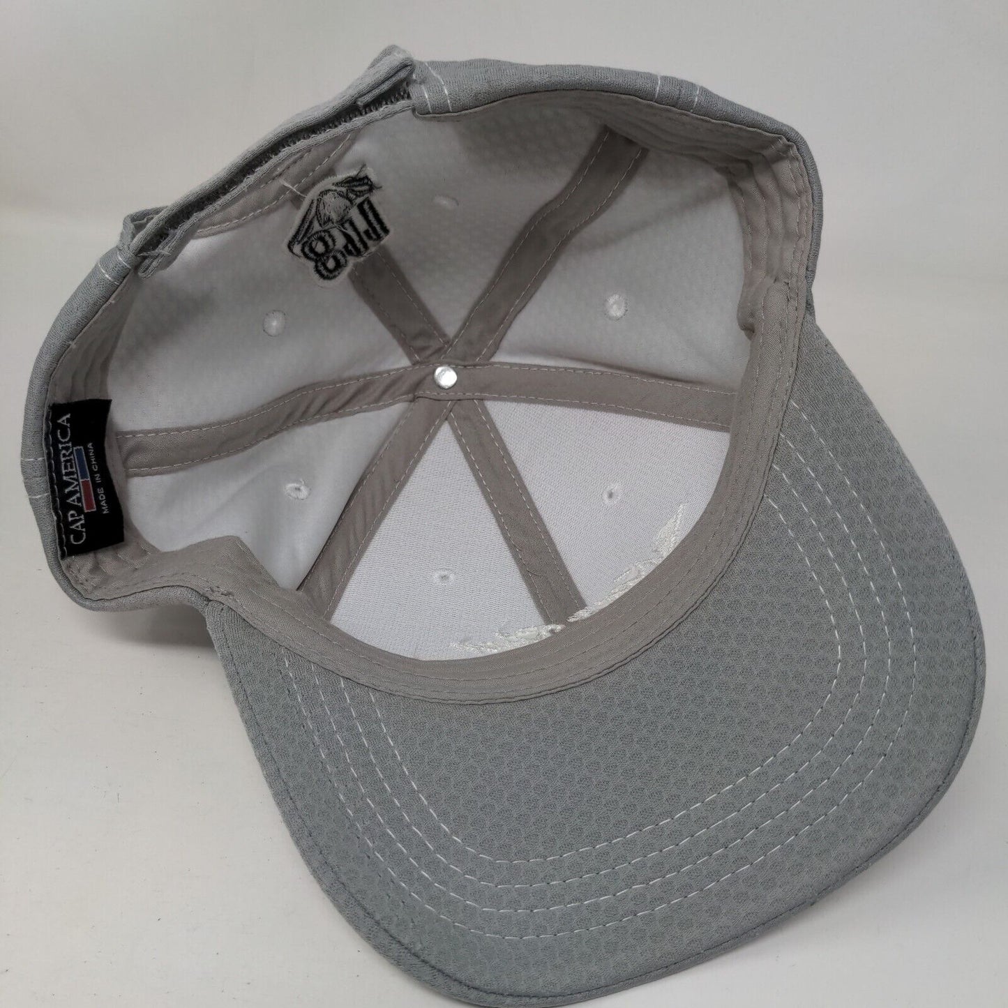 Kern River 811 Strapback Hat Gray One Size Adjustable Embroidered Cap America