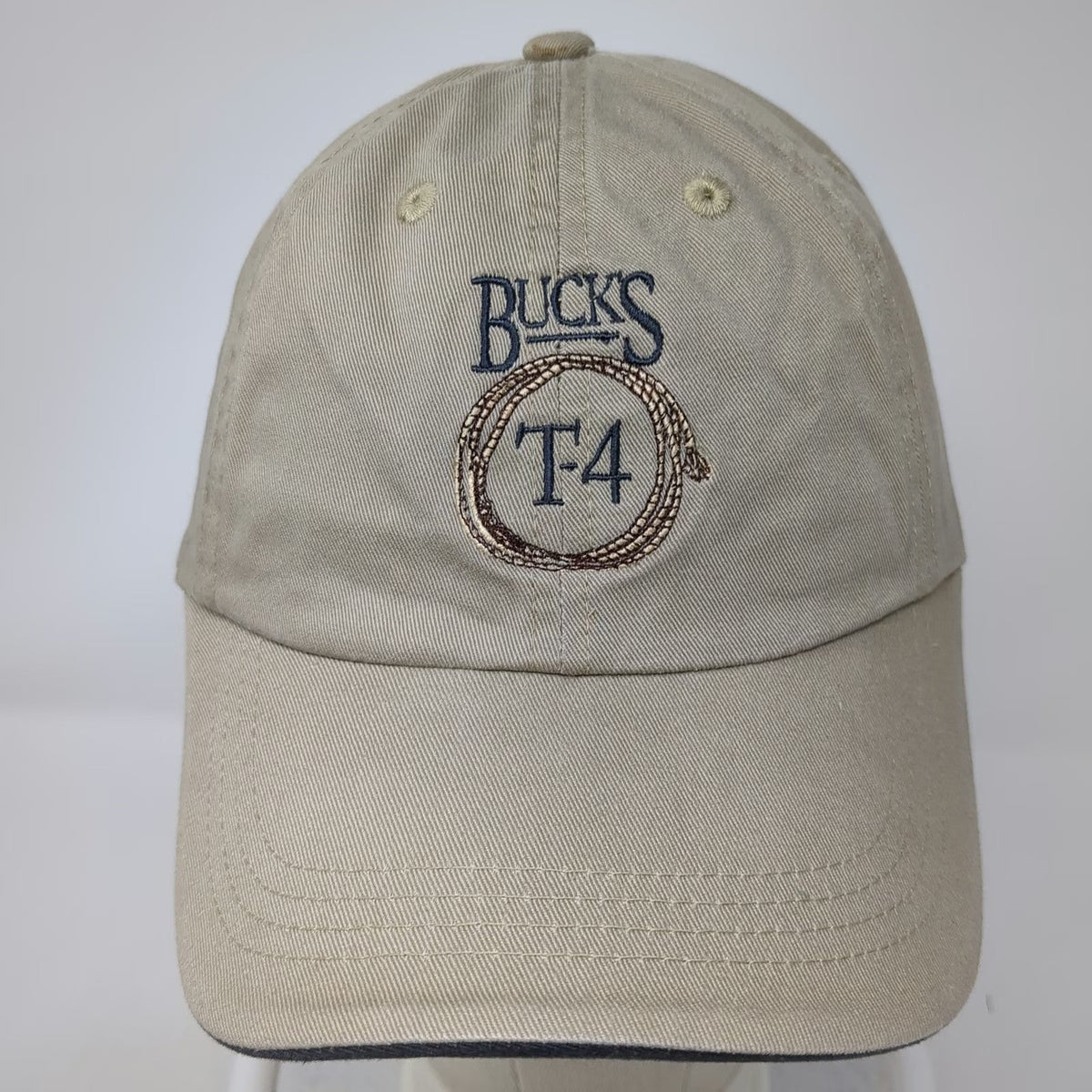 Port Authority Baseball Cap Beige One Size Big Sky Montana Bucks T-4 Lasso Hat