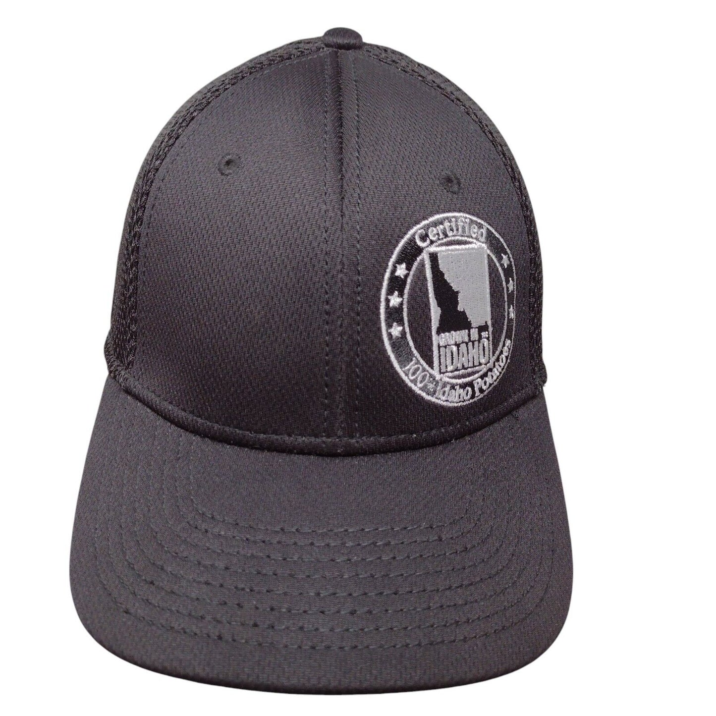 Certified 100% Idaho Potatoes Fitted Hat Black L/XL Solid Embroidered