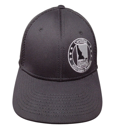 Certified 100% Idaho Potatoes Fitted Hat Black L/XL Solid Embroidered