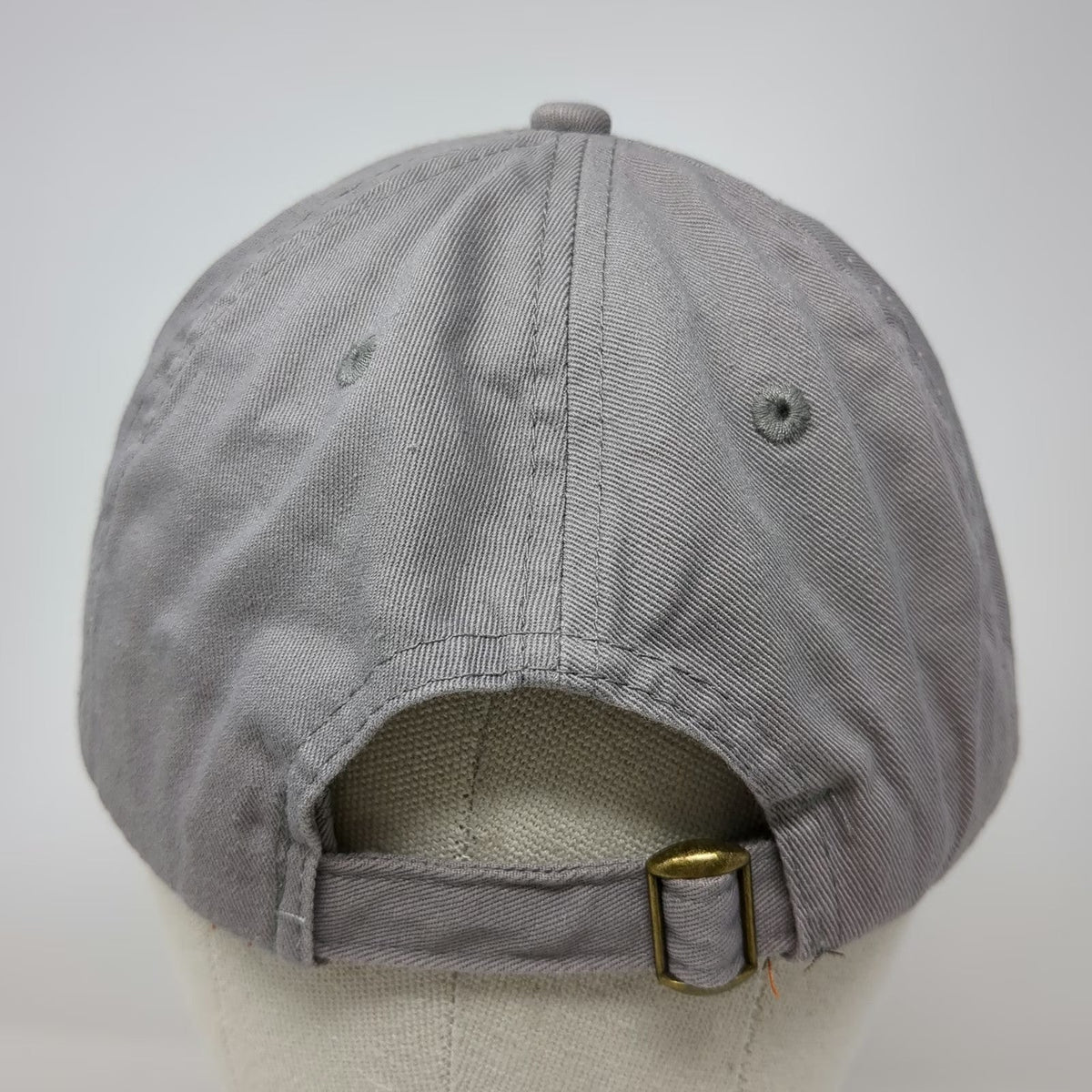 Gray One Size Baseball Cap High Mark Construction LLC Leather Patch Mountain Hat