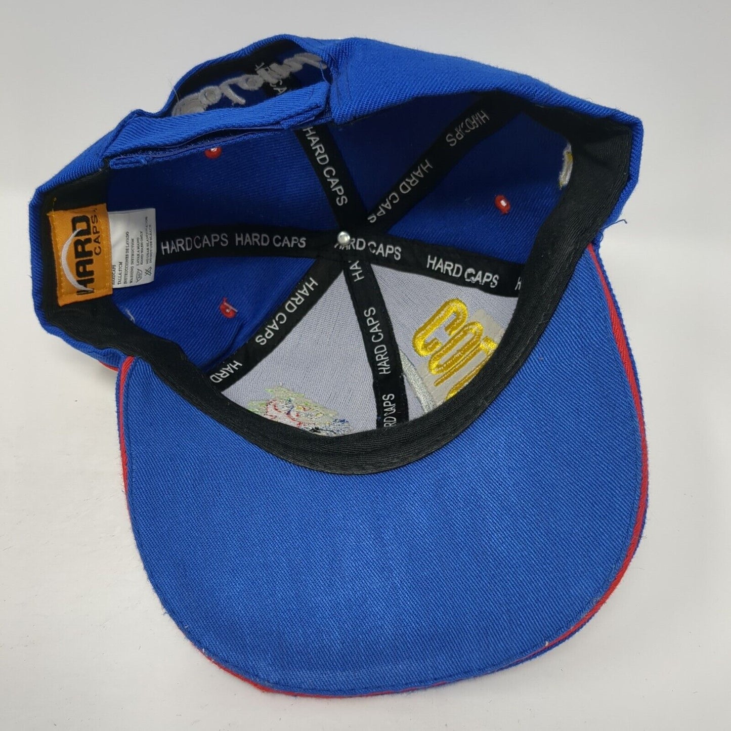 Colombia Strapback Hat Blue 57cm Solid Adjustable Embroidered W/Tags