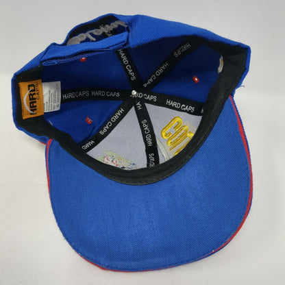 Colombia Strapback Hat Blue 57cm Solid Adjustable Embroidered W/Tags