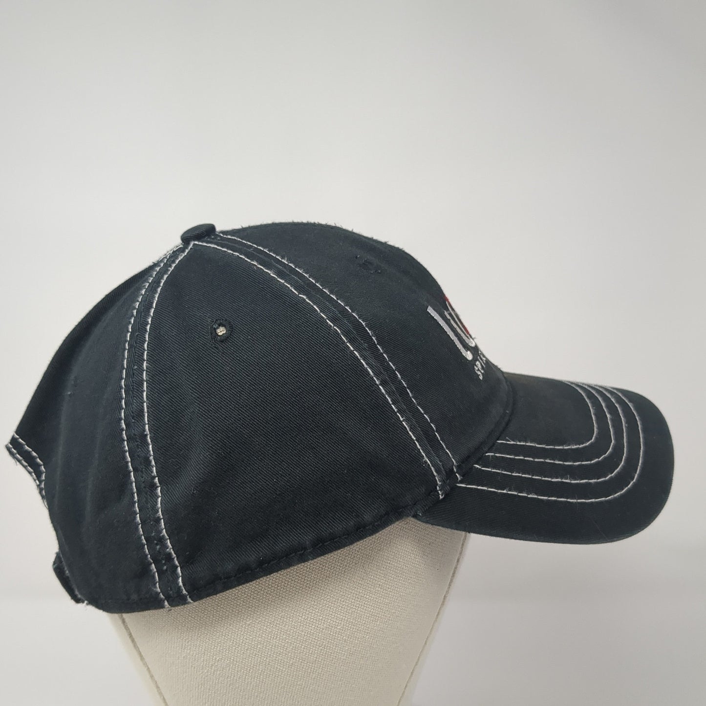 Luxco Spirited Brands Strapback Hat Black One Size Adjustable Stylemaster