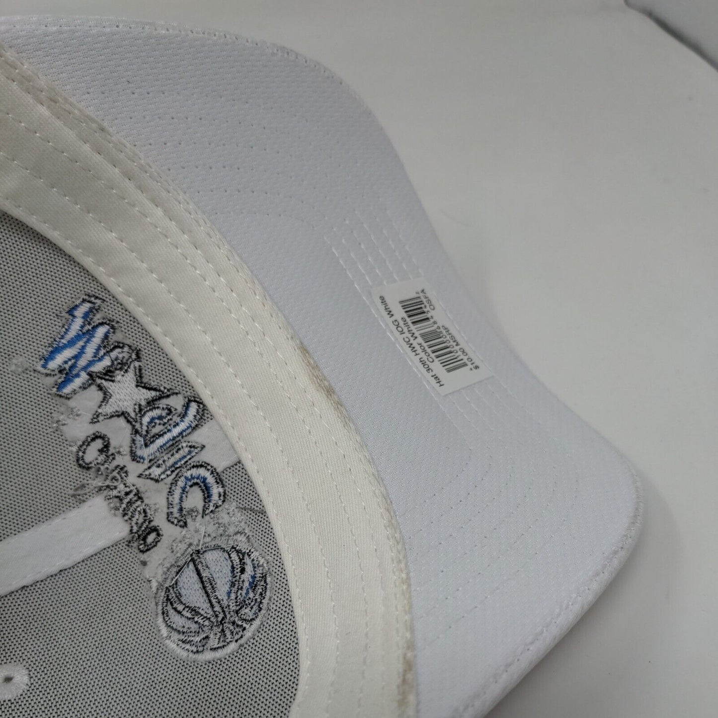 Orlando Magic Slideback Hat White OSFA Embroidered Logo Adjustable NBA