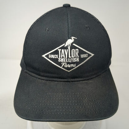 Port Authority Trucker Hat Black One Size Taylor Shellfish Farms Heron Mesh