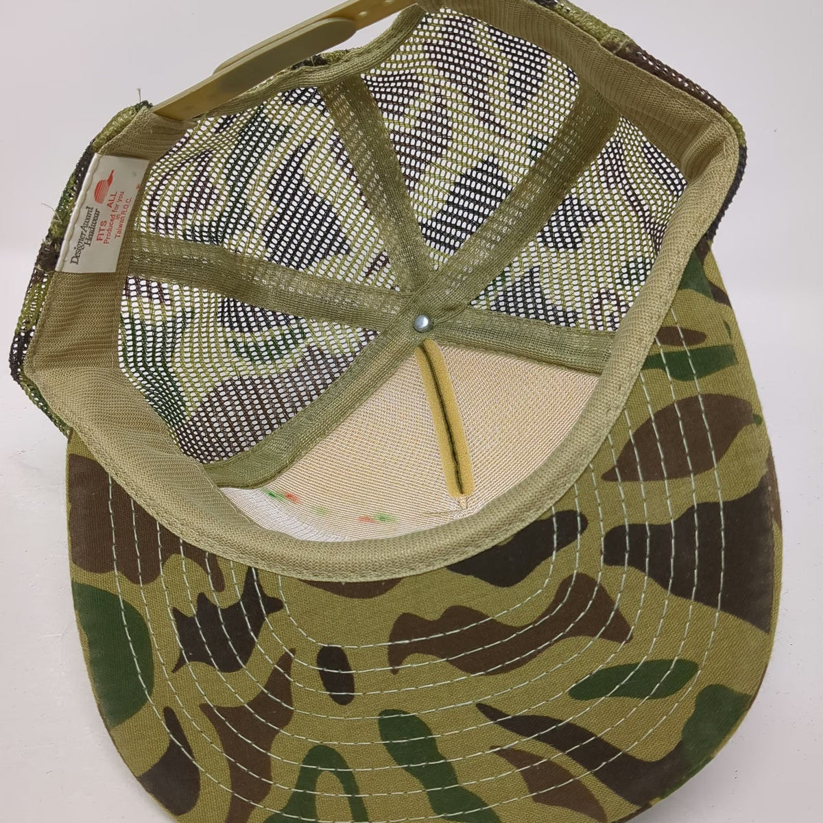 Designer Award Chemsearch Green Camo Trucker Hat One Size Mesh Snapback