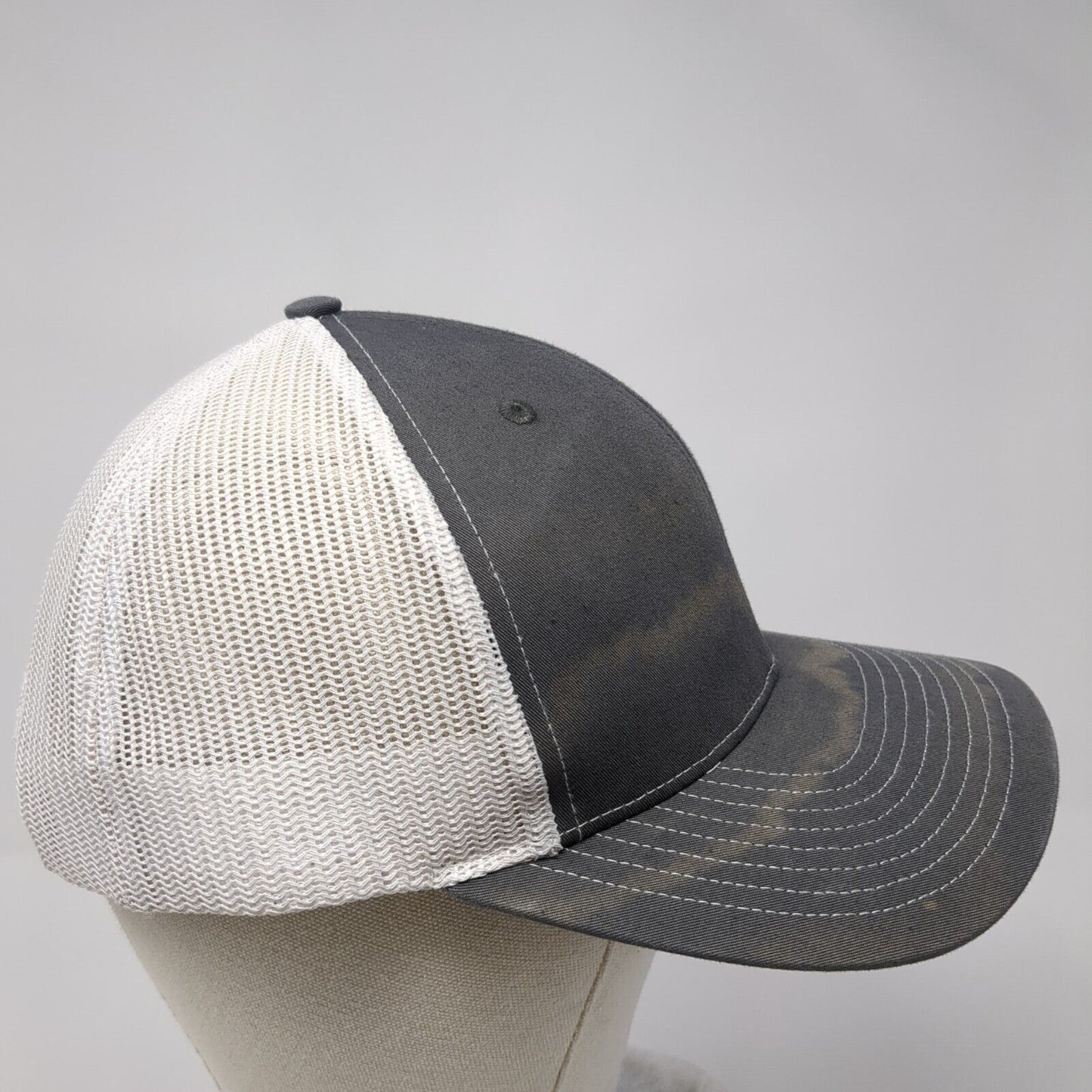 All Pro Idaho Snapback Mesh Back Trucker Hat Gray One Size Embroidered